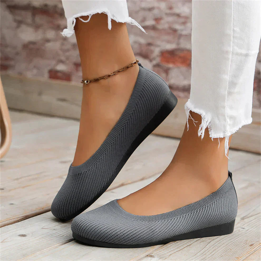 Women’s Slip-On Shoes – Breathable Knit – Orthopedic Support – Casual Fit