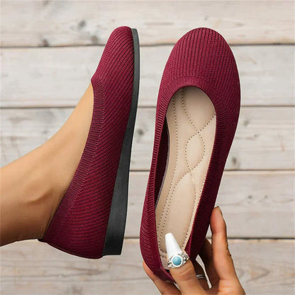 Women’s Slip-On Shoes – Breathable Knit – Orthopedic Support – Casual Fit