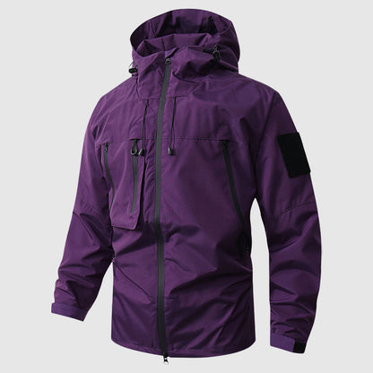 Theodore Hip-Length Hiking Jacket | Hooded Long Sleeve Outerwear