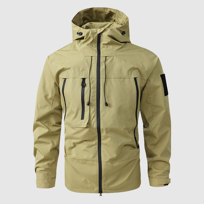 Theodore Hip-Length Hiking Jacket | Hooded Long Sleeve Outerwear