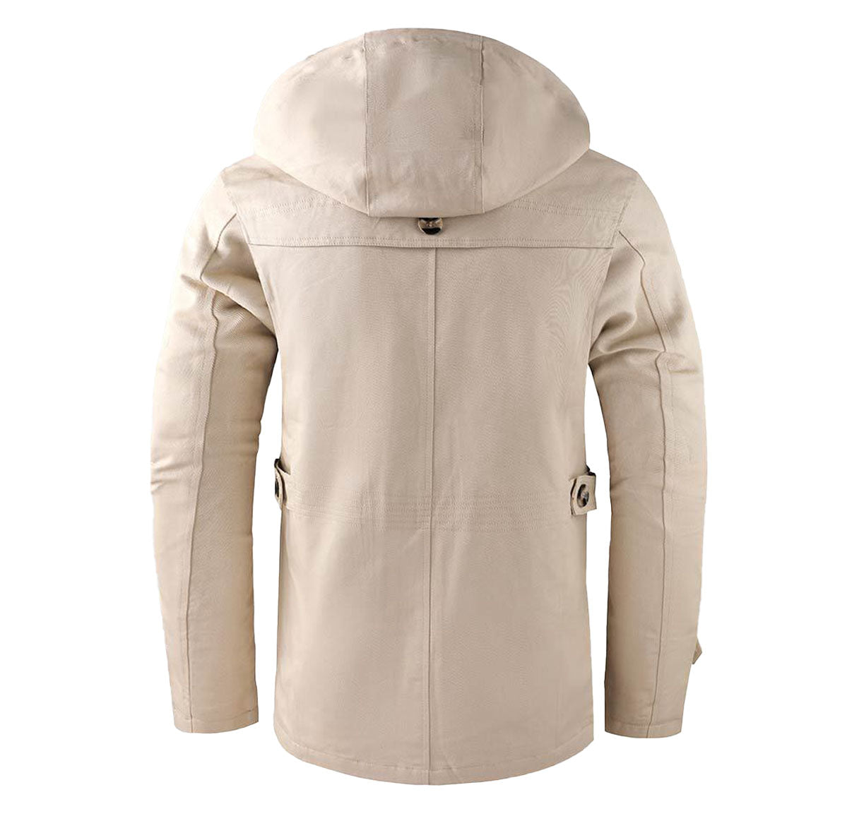 Theodore Hooded Hardshell Jacket | Plaid Lining Zip Front Jacket