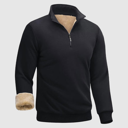 Oliver Relaxed Fit Quarter-Zip Sweater | Mock Neck Solid Men Sweater