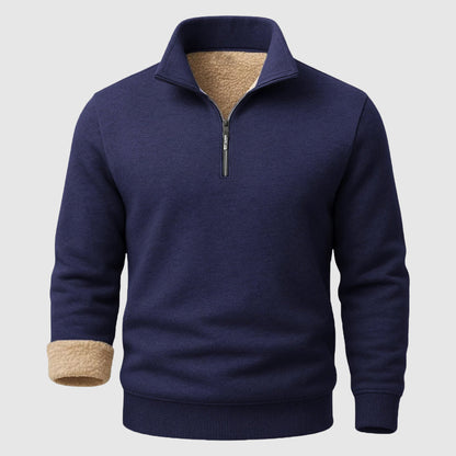 Oliver Relaxed Fit Quarter-Zip Sweater | Mock Neck Solid Men Sweater