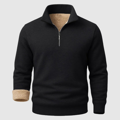 Oliver Relaxed Fit Quarter-Zip Sweater | Mock Neck Solid Men Sweater