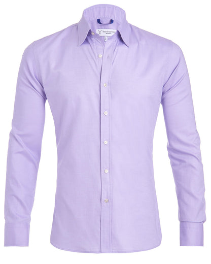 Men’s Button-Up Shirt – Slim Fit – Cotton Blend – Roll Sleeve – Casual Style