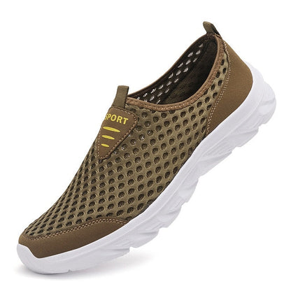 Men’s Slip-On Sneakers – Breathable Mesh – Flexible Fit – Lightweight Everyday Wear