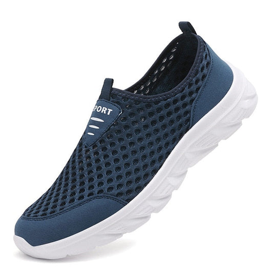 Men’s Slip-On Sneakers – Breathable Mesh – Flexible Fit – Lightweight Everyday Wear