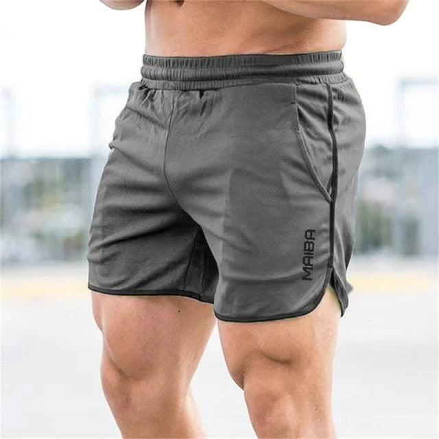 Men’s Swim Trunks – Slim Fit – Stretch Quick-Dry Fabric – Mid-Thigh – Elastic Waistband