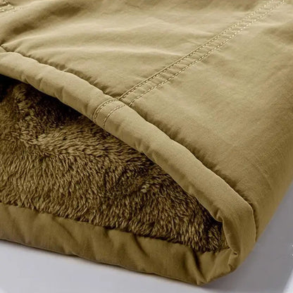 Oscar Relaxed Fit Hooded Parka | Fur Trim Hood Cargo Pockets Parka