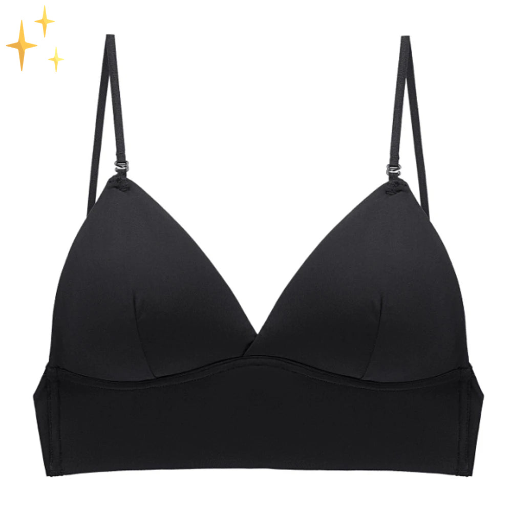Women’s Low-Back Bra – Seamless Cups – Adjustable Straps – Breathable Blend