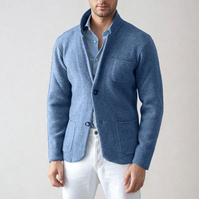 Men’s Blazer – Slim Fit – Wool Blend – Single Breasted – Notched Lapel
