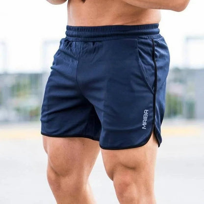 Men’s Swim Trunks – Slim Fit – Stretch Quick-Dry Fabric – Mid-Thigh – Elastic Waistband
