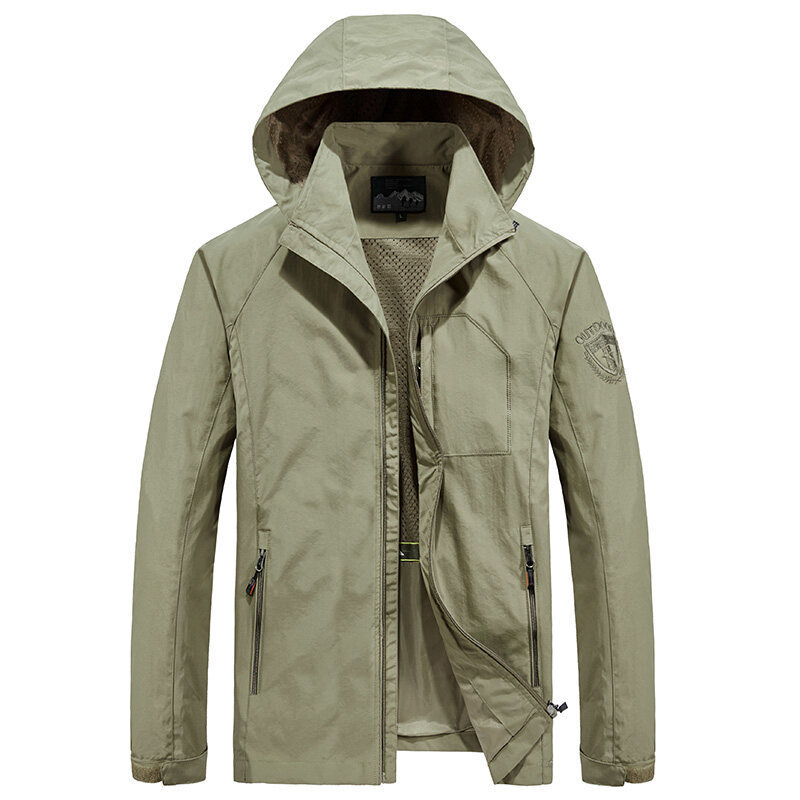 Oscar Loose Fit Hooded Jacket | Drawstring Hood Multi-Pocket Jacket