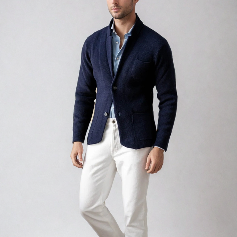 Men’s Blazer – Slim Fit – Wool Blend – Single Breasted – Notched Lapel