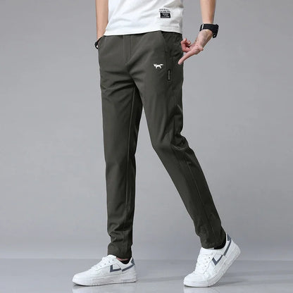 Men’s Golf Pants – Slim Fit – Stretch Fabric – Full Length – Breathable Design
