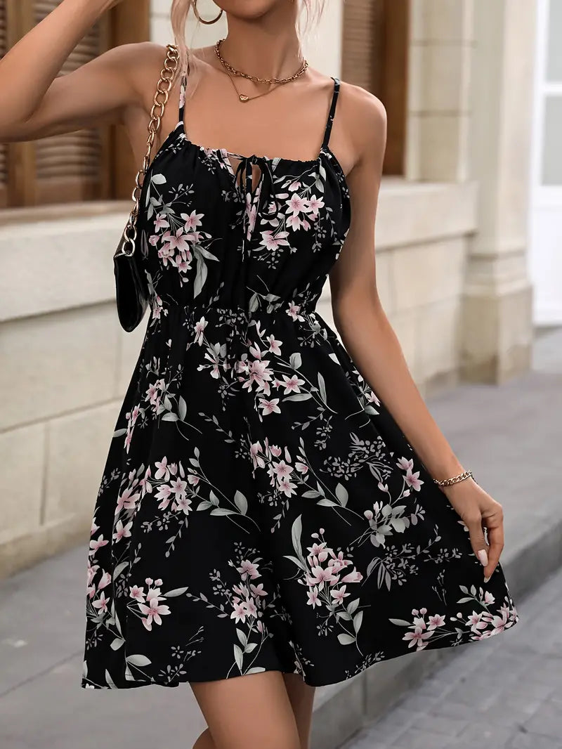 Floral Elegance Mini Dress