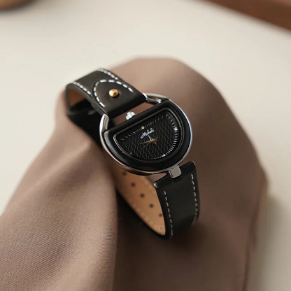 Isla Wrist Watch | Textured Fur Trim Wrist Watch