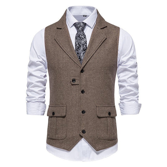 Arthur Tailored Waistcoat | V-Neck Button Front Waistcoat
