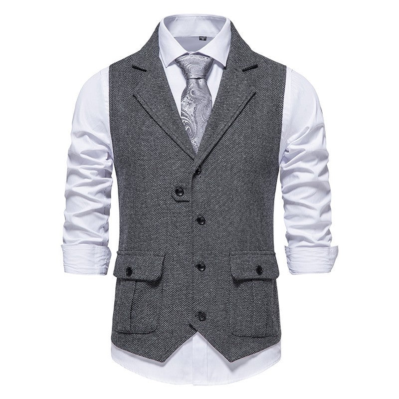 Arthur Tailored Waistcoat | V-Neck Button Front Waistcoat