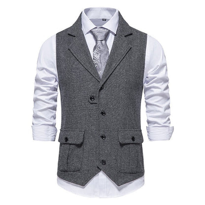 Arthur Tailored Waistcoat | V-Neck Button Front Waistcoat