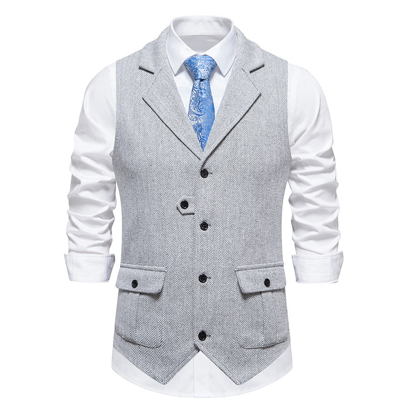 Arthur Tailored Waistcoat | V-Neck Button Front Waistcoat