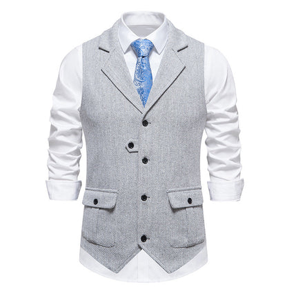 Arthur Tailored Waistcoat | V-Neck Button Front Waistcoat