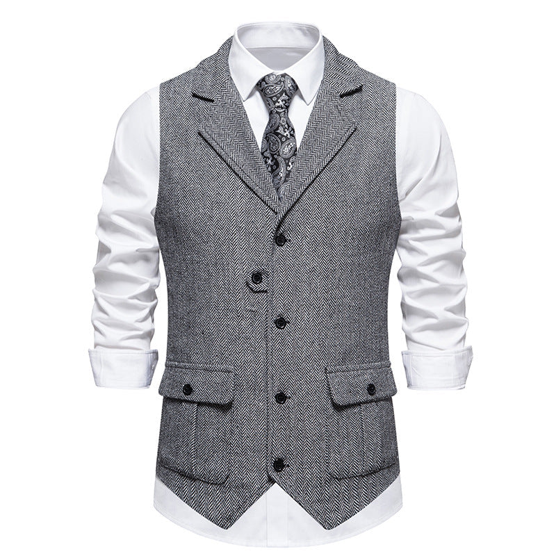 Arthur Tailored Waistcoat | V-Neck Button Front Waistcoat