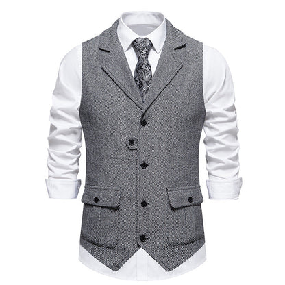 Arthur Tailored Waistcoat | V-Neck Button Front Waistcoat