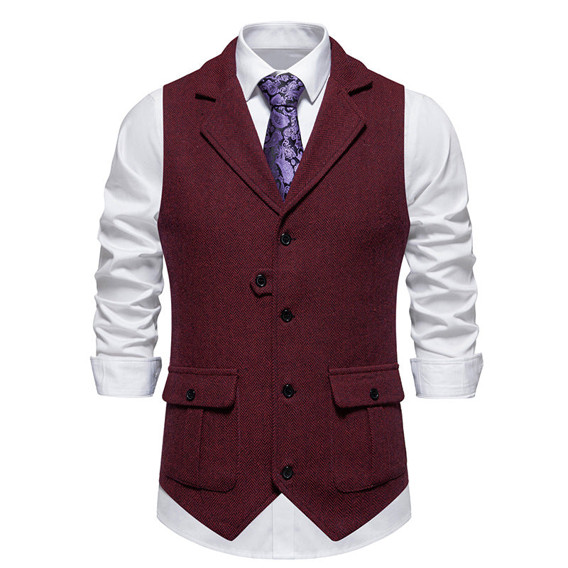 Arthur Tailored Waistcoat | V-Neck Button Front Waistcoat