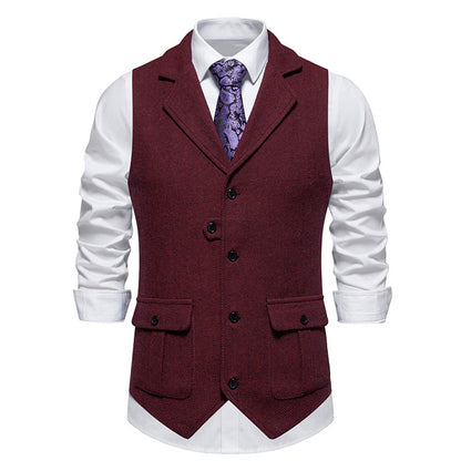 Arthur Tailored Waistcoat | V-Neck Button Front Waistcoat