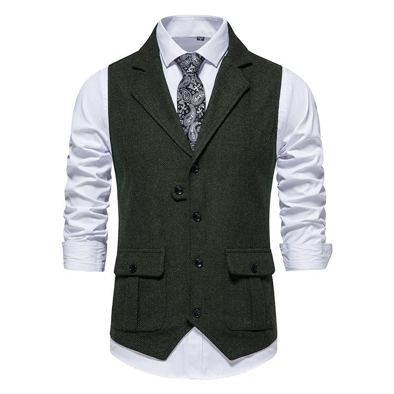 Arthur Tailored Waistcoat | V-Neck Button Front Waistcoat