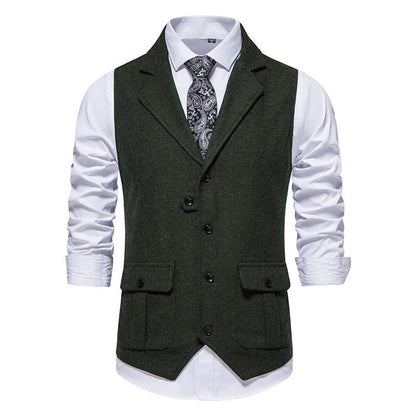 Arthur Tailored Waistcoat | V-Neck Button Front Waistcoat