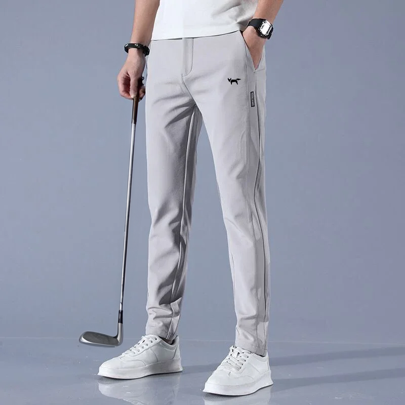 Men’s Golf Pants – Slim Fit – Stretch Fabric – Full Length – Breathable Design