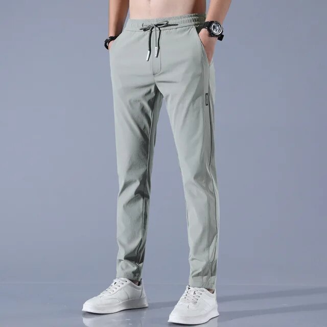 Men’s Golf Pants – Slim Fit – Stretch Fabric – Full Length – Breathable Design