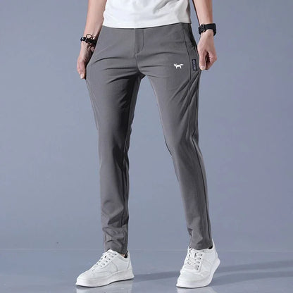 Men’s Golf Pants – Slim Fit – Stretch Fabric – Full Length – Breathable Design