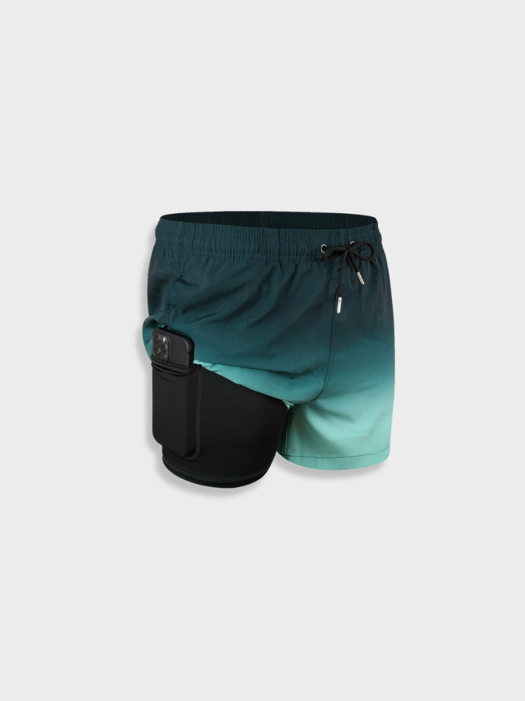 Men’s Swim Shorts – Relaxed Fit – Quick-Dry Breathable Blend – Mid-Thigh – Drawstring Waist