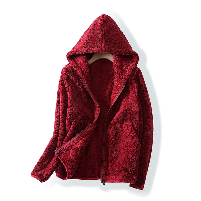 Olivia Relaxed Fit Full-Zip Hoodie | Hooded Zip Front Hoodie