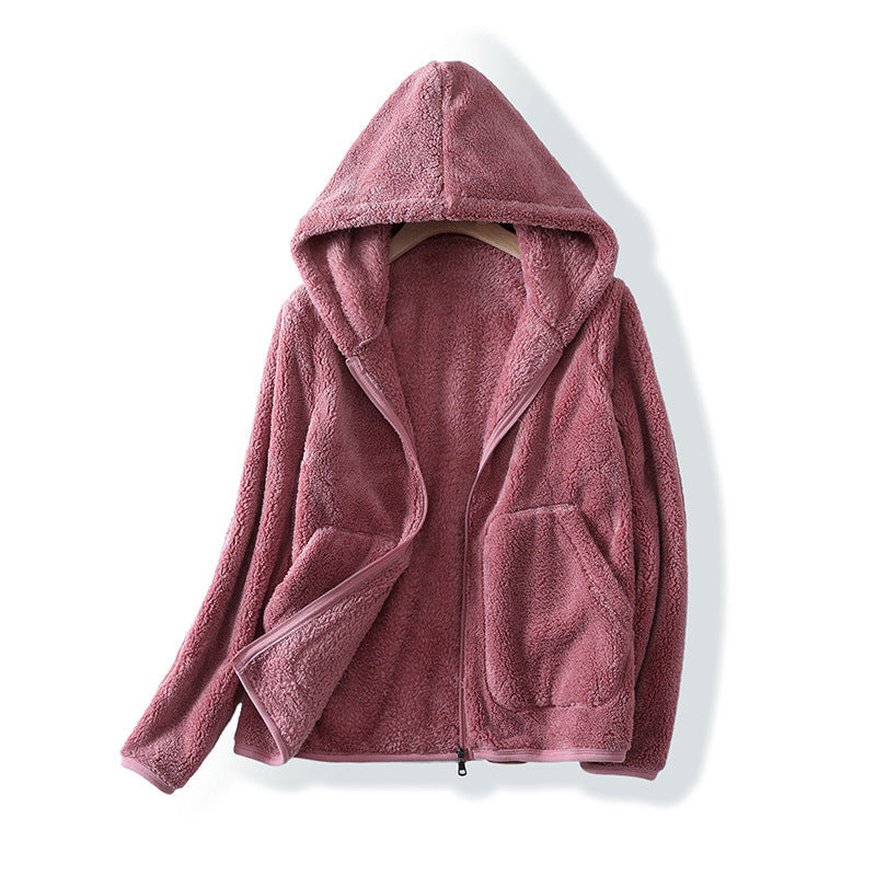 Olivia Relaxed Fit Full-Zip Hoodie | Hooded Zip Front Hoodie