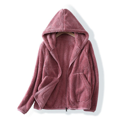 Olivia Relaxed Fit Full-Zip Hoodie | Hooded Zip Front Hoodie