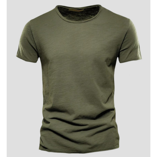 Men’s T-shirt – Slim Fit – Short Sleeve – Crew Neck – Breathable Blend – Minimalist Style