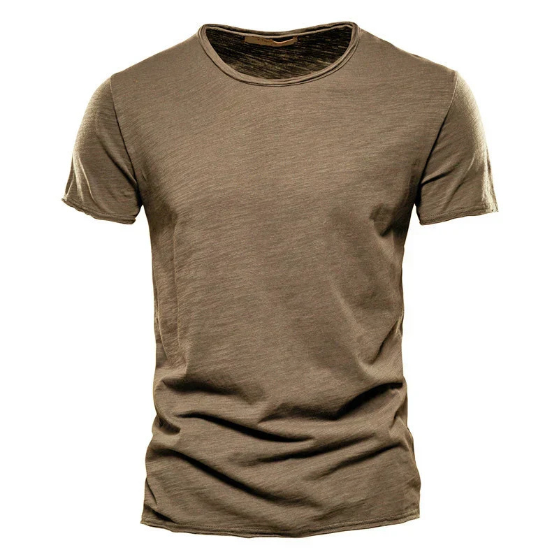 Men’s T-shirt – Slim Fit – Short Sleeve – Crew Neck – Breathable Blend – Minimalist Style
