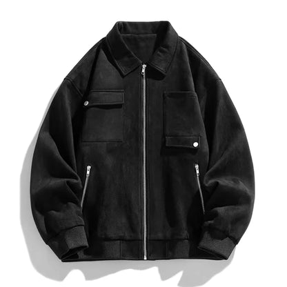 Freddie Oversized Cargo Jacket | Collared Hip-Length Cargo Jacket