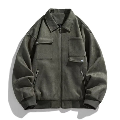 Freddie Oversized Cargo Jacket | Collared Hip-Length Cargo Jacket