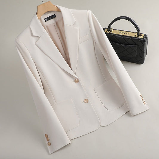 Lily Tailored Fit Blazer | Button Front Notched Lapel Blazer