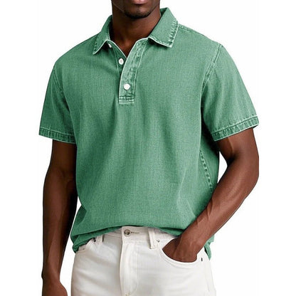 Men’s Polo Shirt – Cotton Blend – Relaxed Fit – Short Sleeve Casual Style