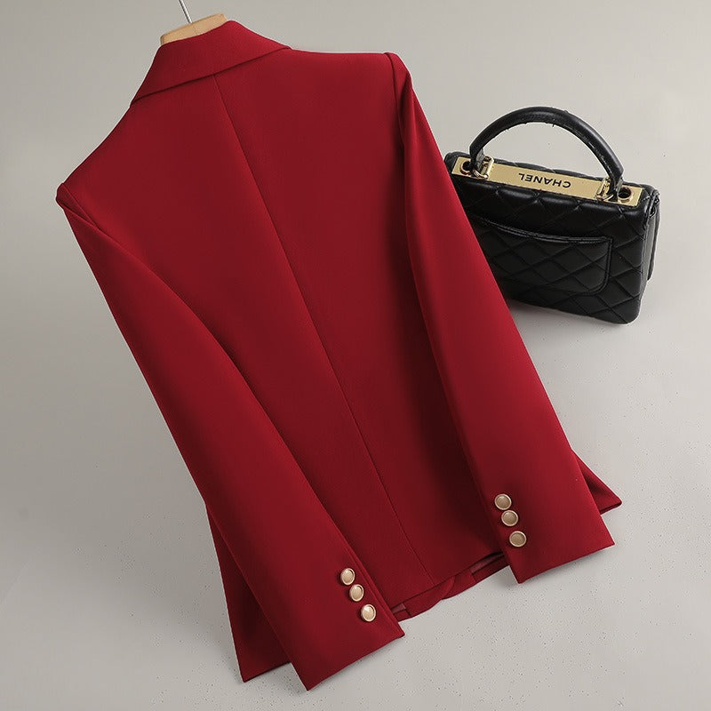 Lily Tailored Fit Blazer | Button Front Notched Lapel Blazer