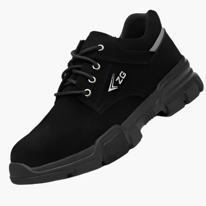 Men’s Safety Sneaker Low-Top - Synthetic Upper - Ankle Height - Lace-Up - Chunky Lug Sole