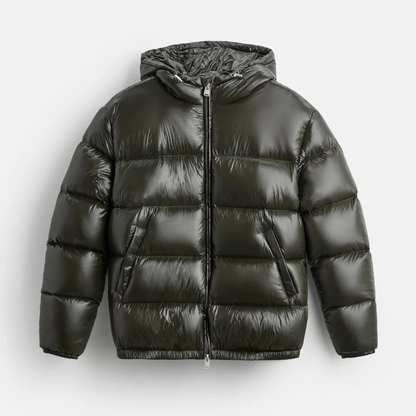 Sebastian Oversized Puffer Jacket | Quilted Hooded Casual Puffer Jacket