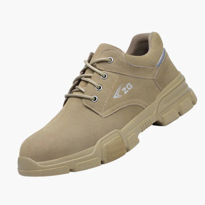 Men’s Safety Sneaker Low-Top - Synthetic Upper - Ankle Height - Lace-Up - Chunky Lug Sole