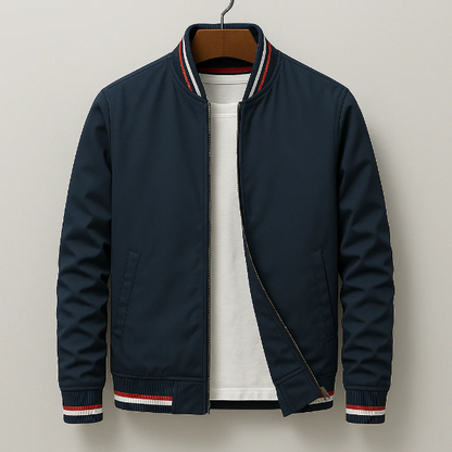 Men’s Bomber Jacket – Regular Fit – Zip-Up with Ribbed Trim and Pockets